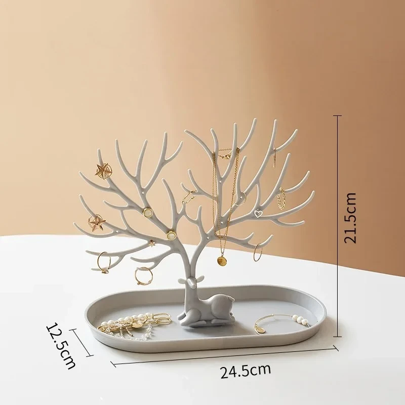 Antler Jewelry Display Stand Tray, Organizer Accessory