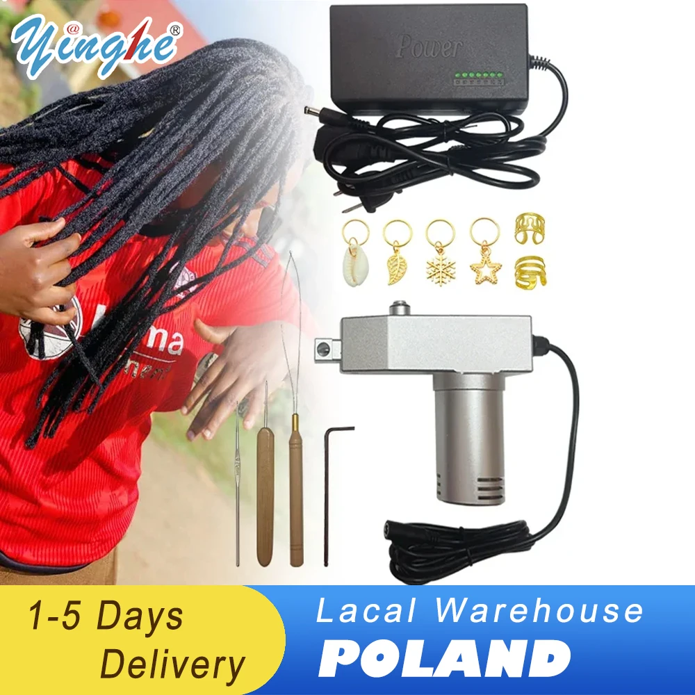 

Stainless Steel Mini Handheld Dreadlocks Maker Machine Crochet Braiding Hair Making for DIY Extension Dreadlock Machine