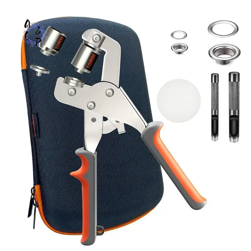 A68P-Heavy-Duty Grommet Kit,Snap-On Installation Tool Eyelet And Grommet Tool Kit For DIY Tarp Ring Repair And Installation