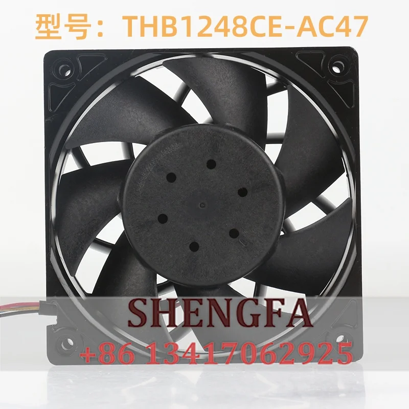 New Delta 12V 24V DC48V 1.14A 12038 12CM 120x120x38MM Large air capacity high temperature resistant THB1248CE-AC47 cooling fan