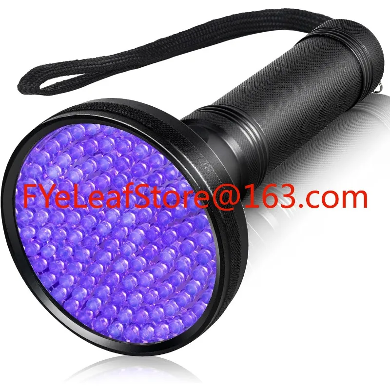 

Black flashlight 128LED UV 395NM upgraded bright UV professional for pet urine detector