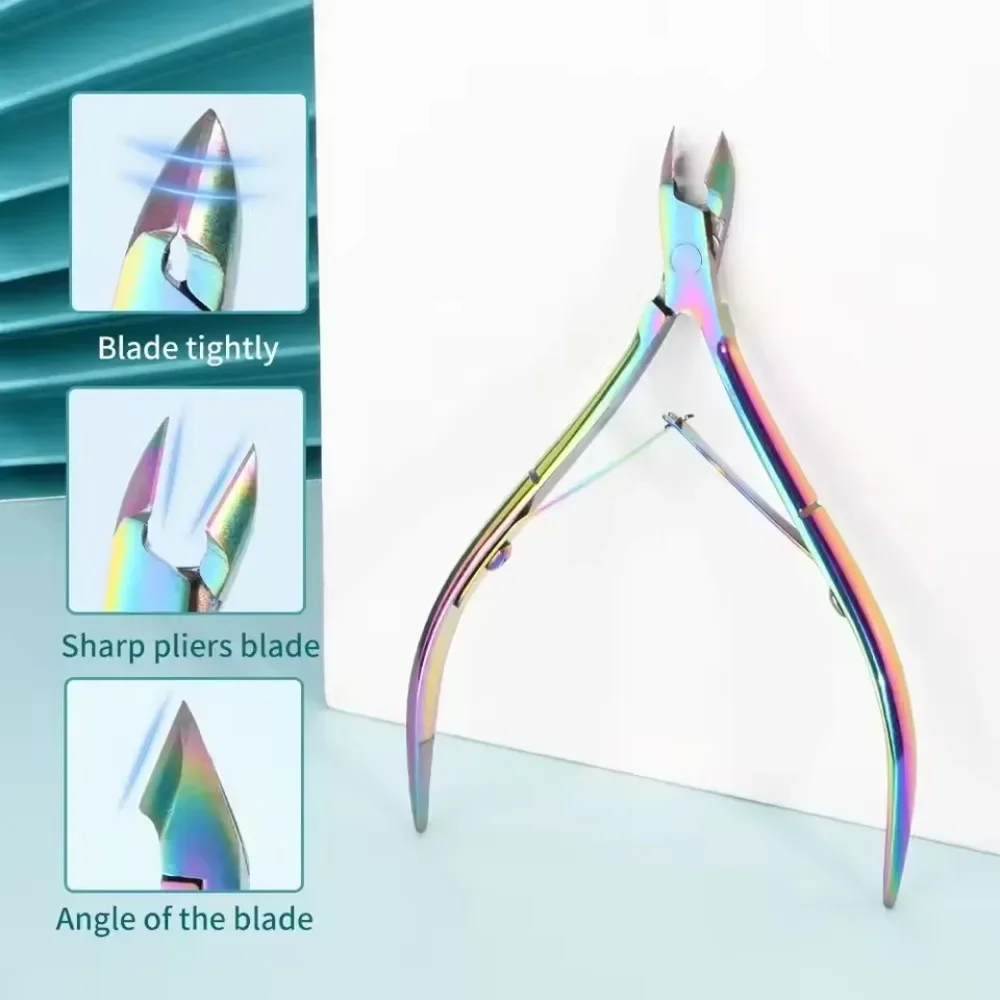 Professional Toenail Ingrown Nail Art Cuticle Nipper Clipper Manicure Scissor Stainless Steel Plier Dead Skin Remover Tools