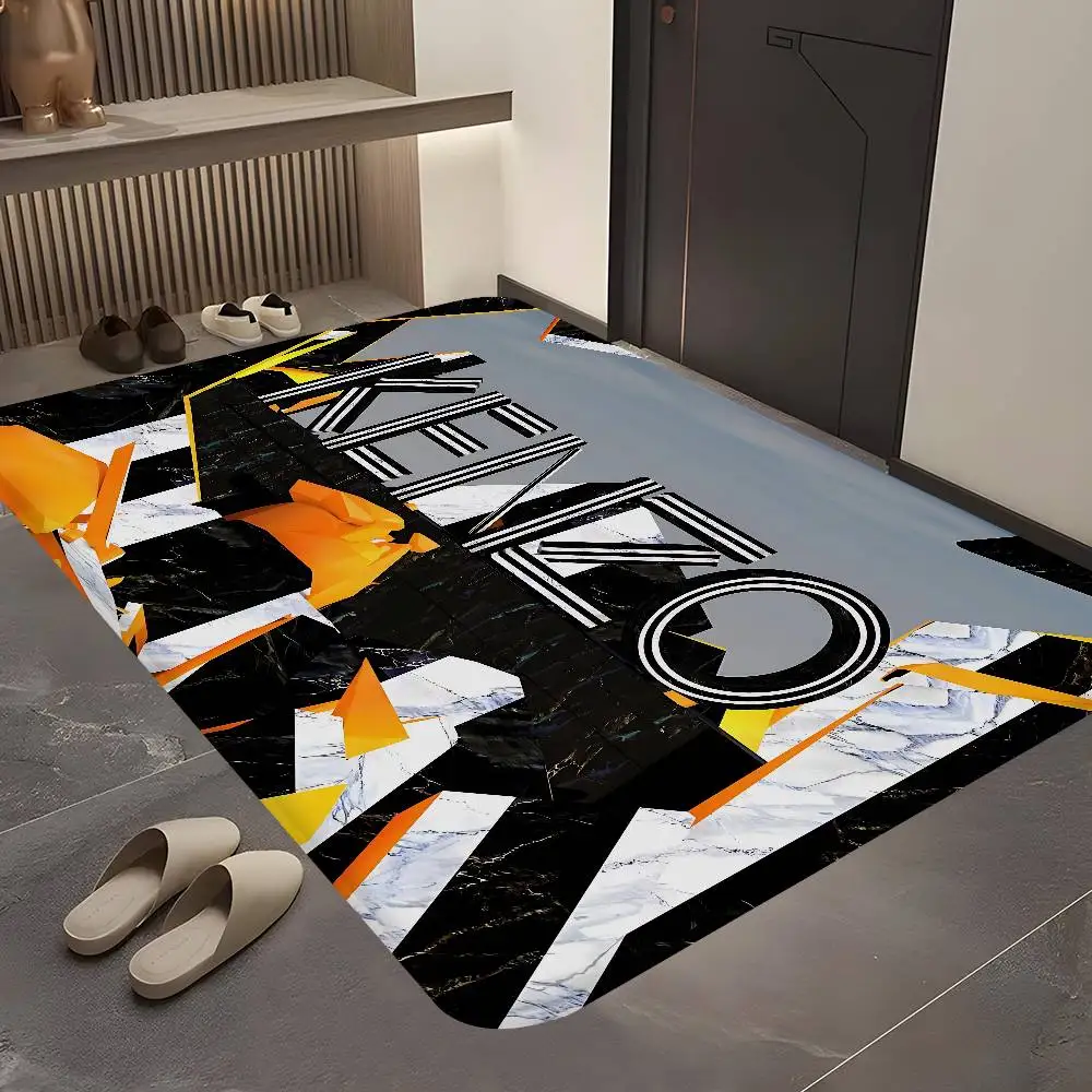 Imprint Tiger K-Kenzo Fashion Floor Mat Anti-slip Absorb Water Long Strip Cushion Bedroon Mat Alfombra
