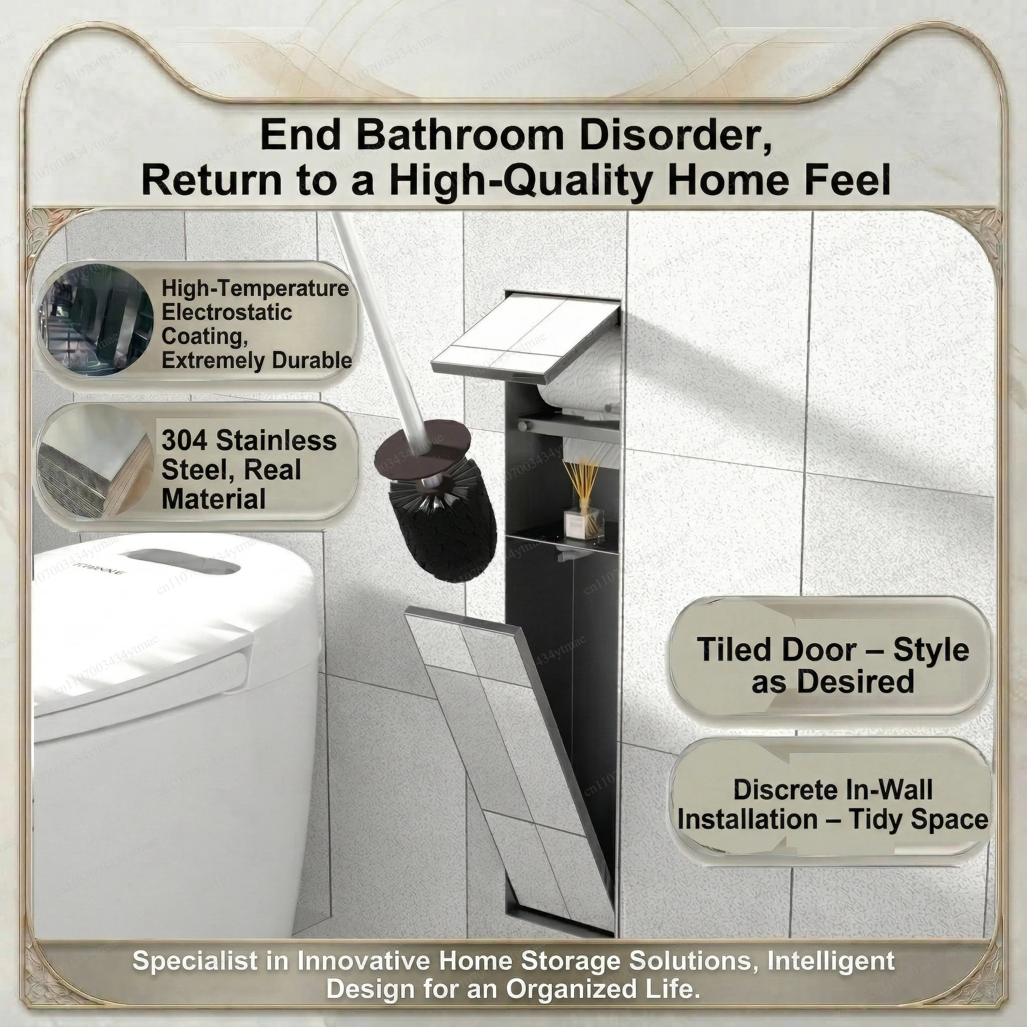 Matte Black 3-in-1 Embedded Ba - огляд і ціна Toilet Brush Holder