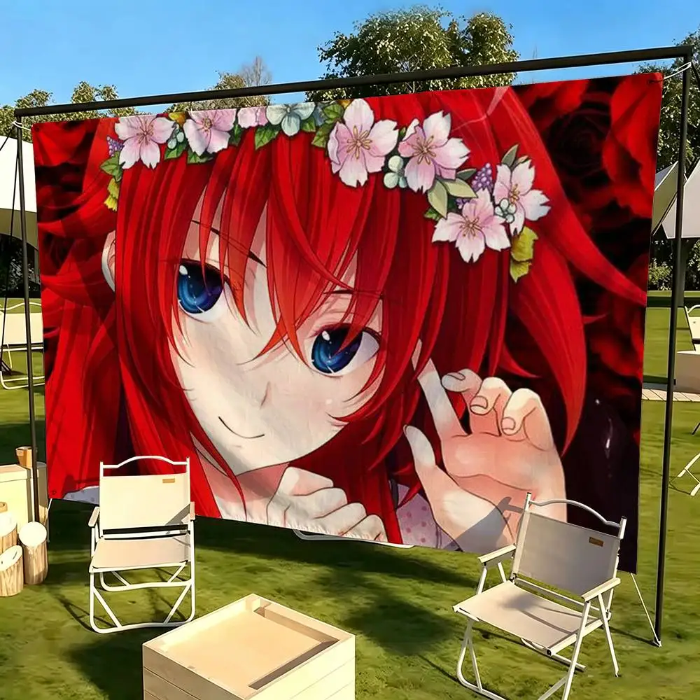 High School DxD R-Rias Gremory   Flag Suitable For Party Club Outdoor Interior Wall Decoration Banner Fans Gift