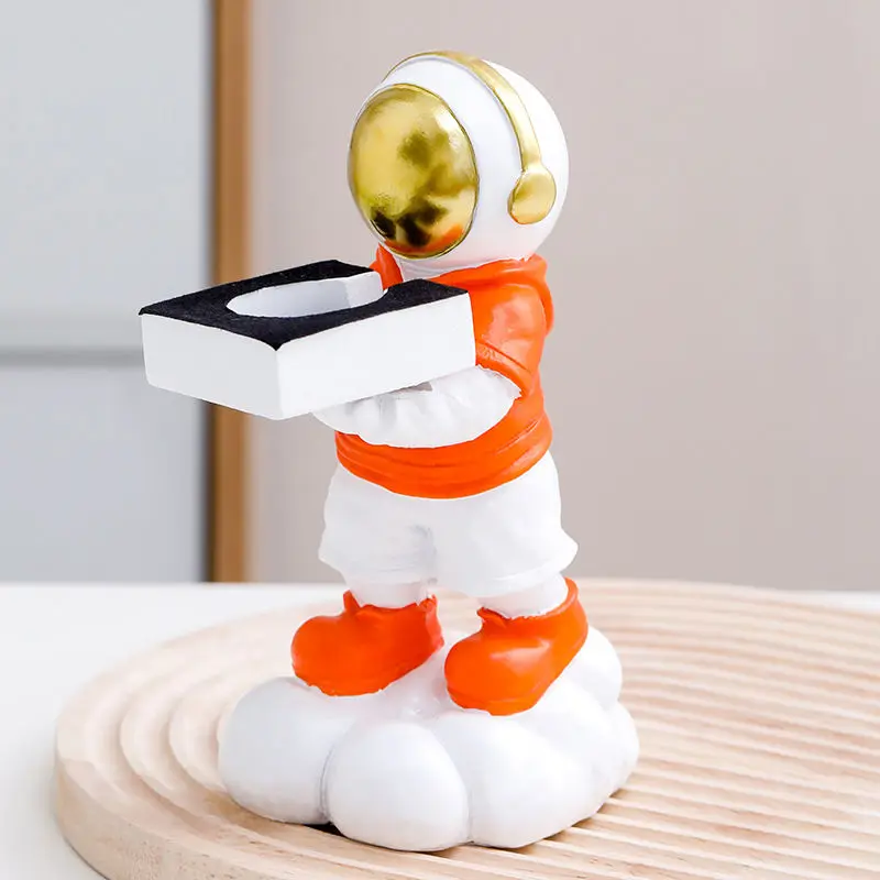 Resin Creative Watch Stand Astronaut Personalized Watch Holder Display Storage Organizer Smart Apple Watches Magsafe Charging