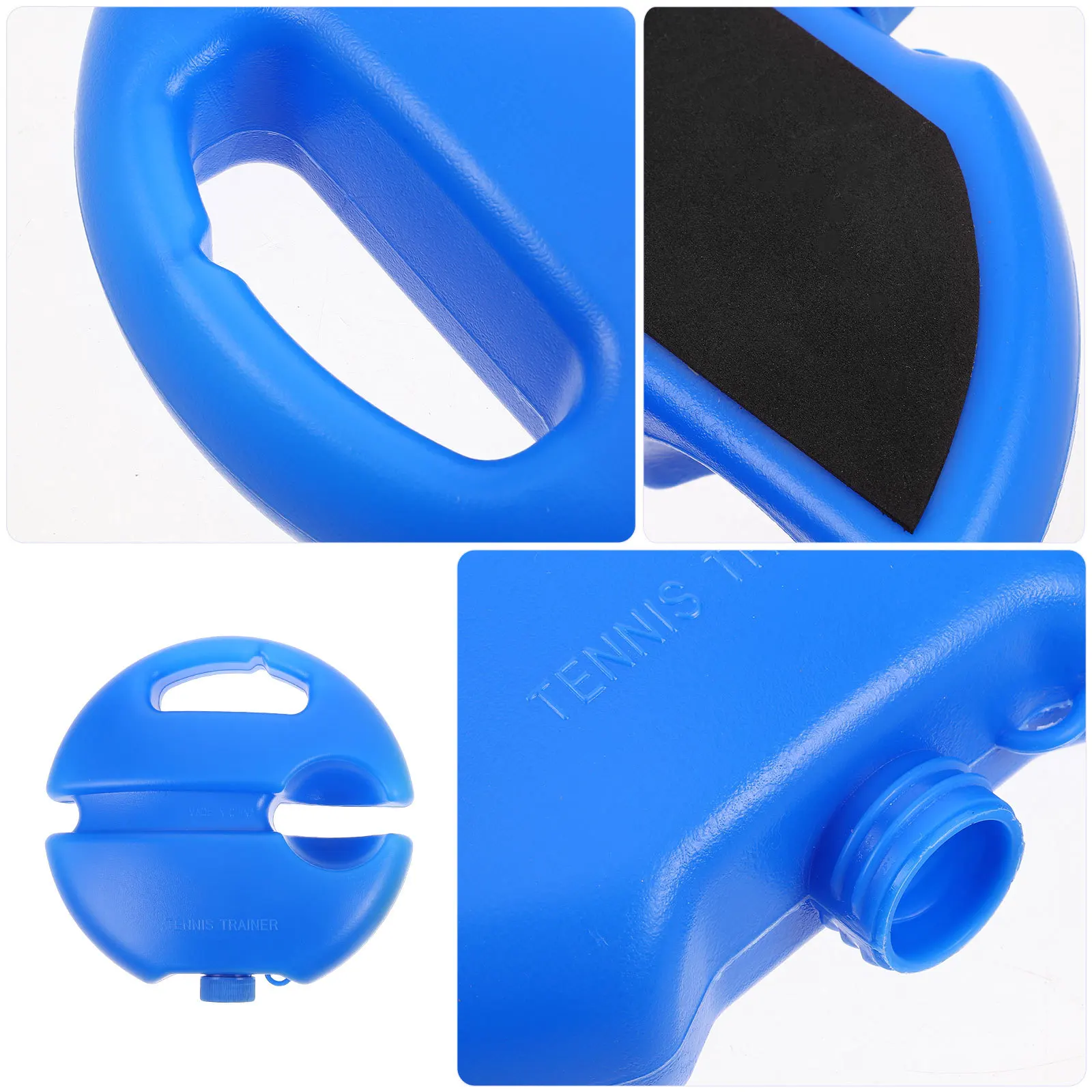 مجموعة واحدة من أدوات تدريب كرة الارتداد للتنس، قاعدة متينة، معدات تدريب المبتدئين المحمولة، معدات تحسين المهارات