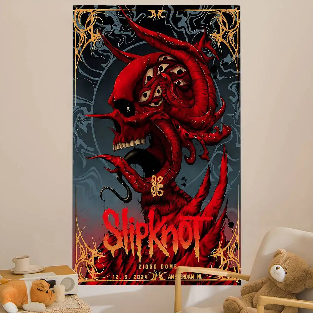 heavy metal band S-slipknotS popular Colorful Tapestry Wall Hanging Bohemian Wall Tapestries Mandala Wall Art Decor