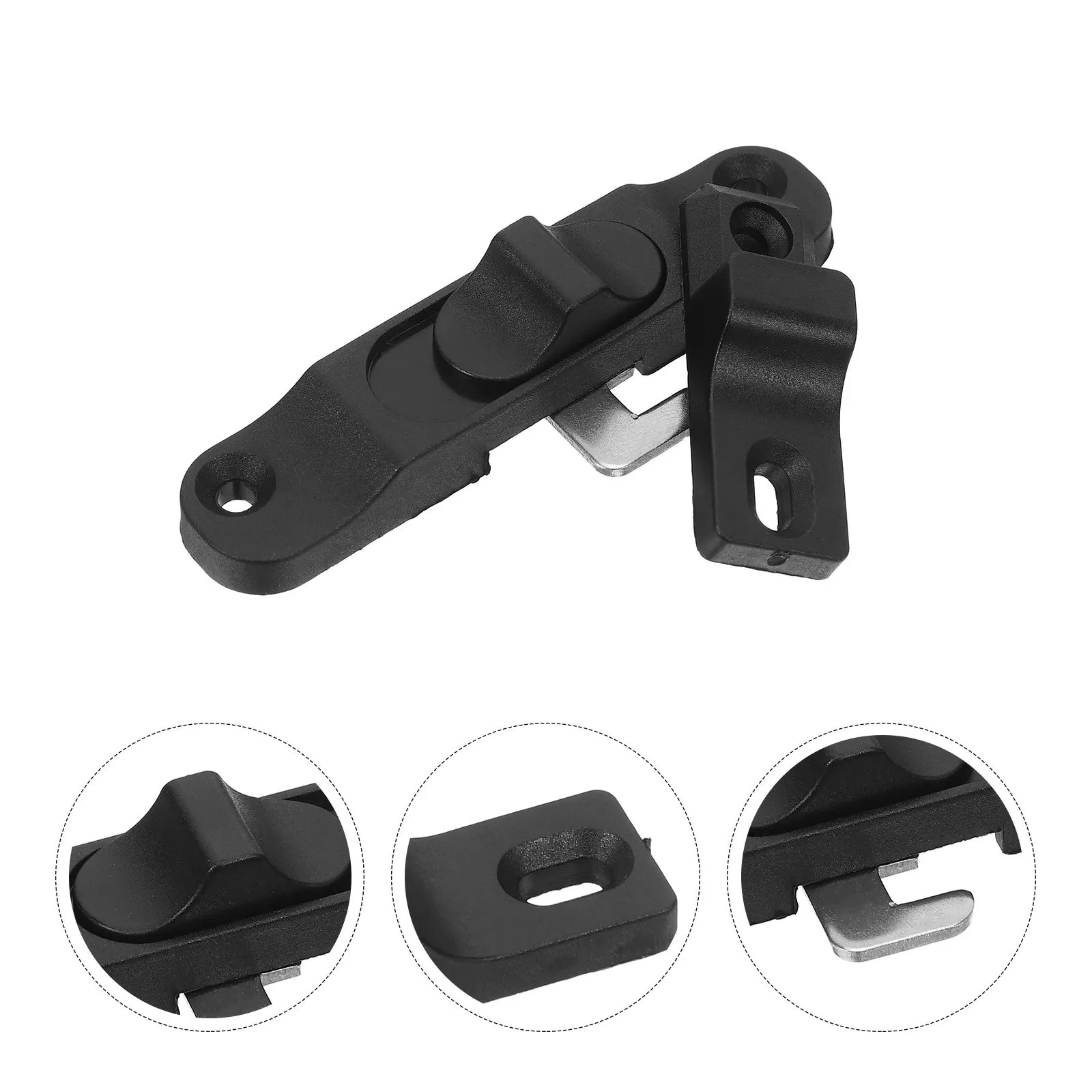 

4Pcs Aluminum Alloy Window Lock Limiter Anti-Pinch Security Anti-Theft Child Safety Black Sliding Latch Lock Window Safety Locks