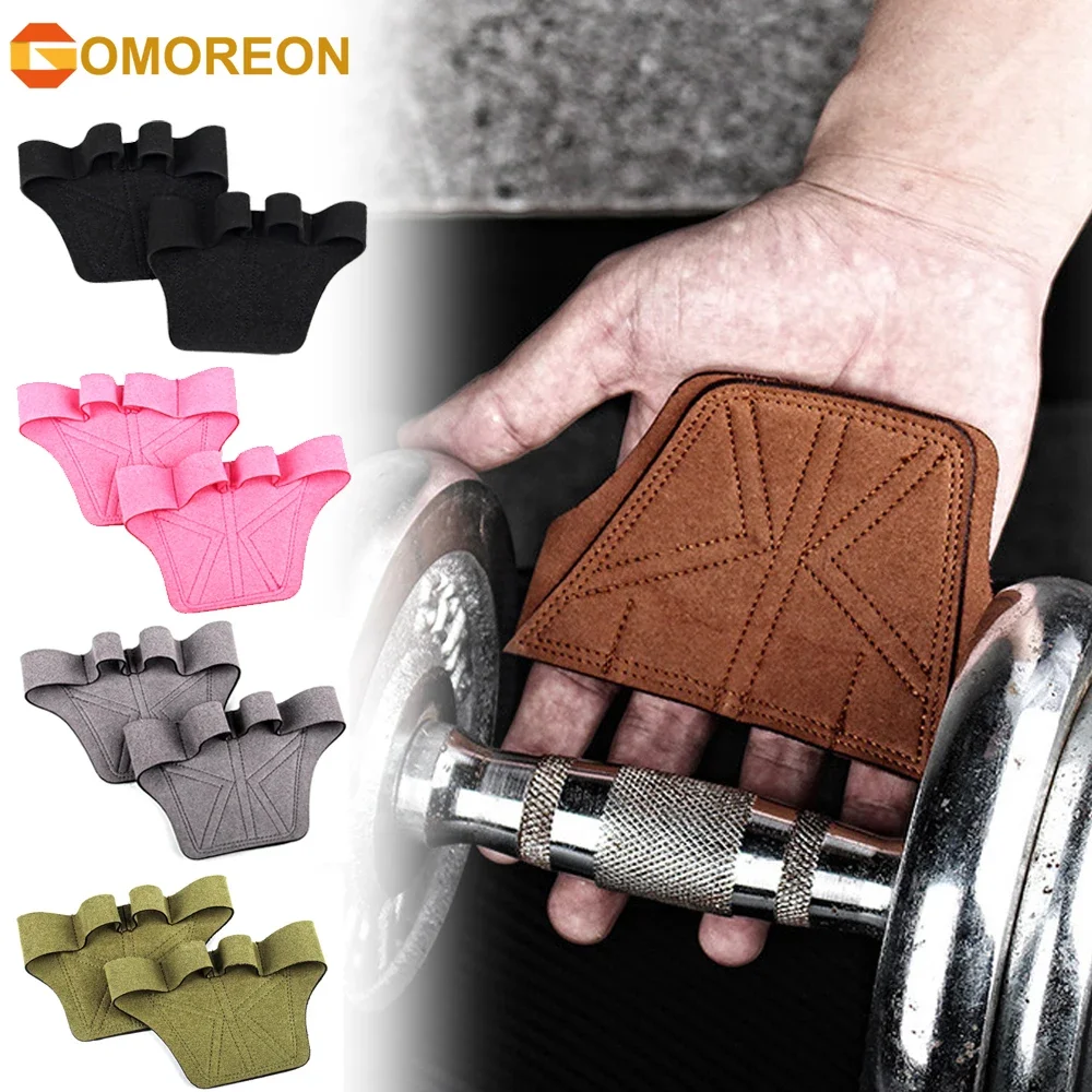 

1Pair Weight Lifting Training Gloves Palm Protection Women Men Fitness Sports Gymnastics Grips Pull Ups Weightlifting Cycling