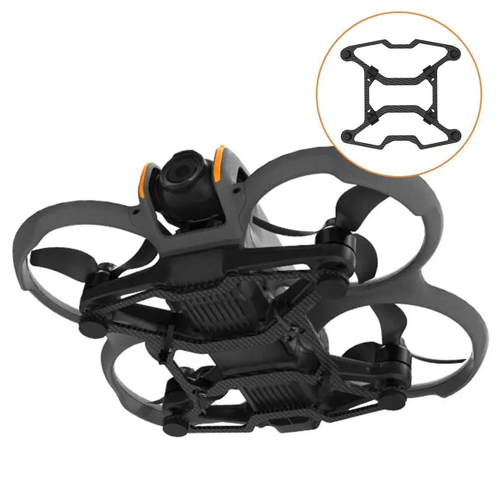 For DJI AVATA2 collision protection chassis accessories lightweight fiber Drone resistant bumper carbon impact accessories I2O9