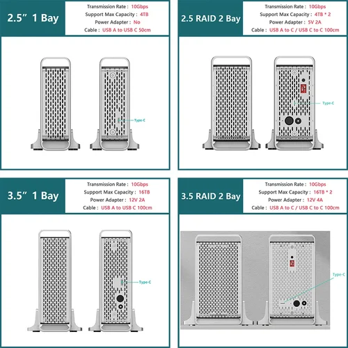 Imagen 2 del producto Yottamaster HOT Caja de disco duro de 2,5 pulgadas HDD SSD SATA3.0 5Gbps 10Gbps HDD USB3.1 Gen2 10Gbps 7-9.5mm 7-15mm caja