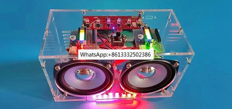 Sound Control Cool RGB Ambient Light Large Volume Bluetooth Speaker DIY Kit Power Amplifier Audio Radio