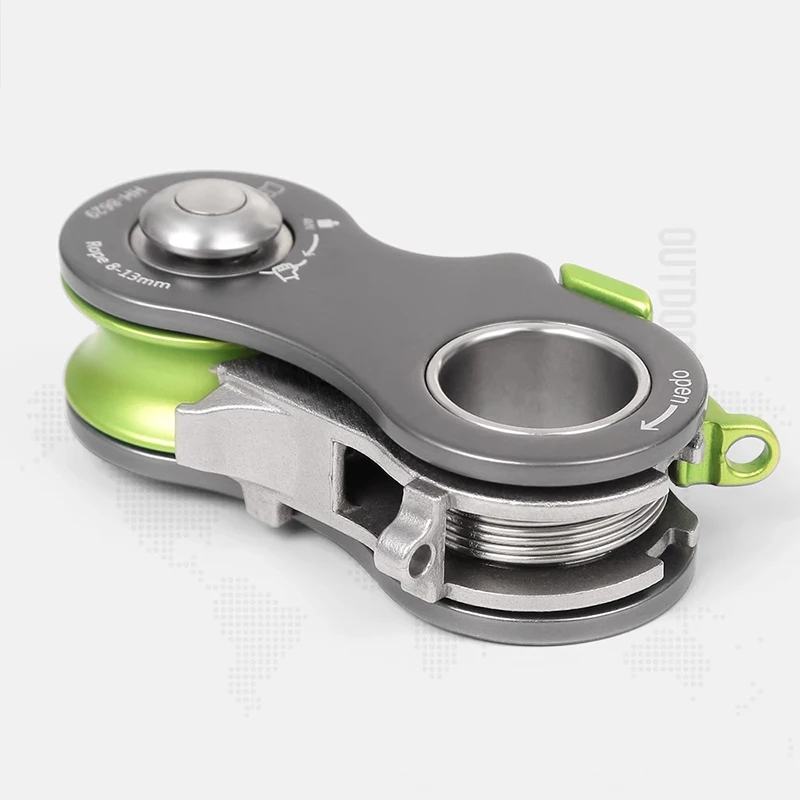 

Односторонние и двусторонние шкивы для скалолазания, альпинизма, спелеологии и спасения, уличного оборудования из алюминиевого сплава.