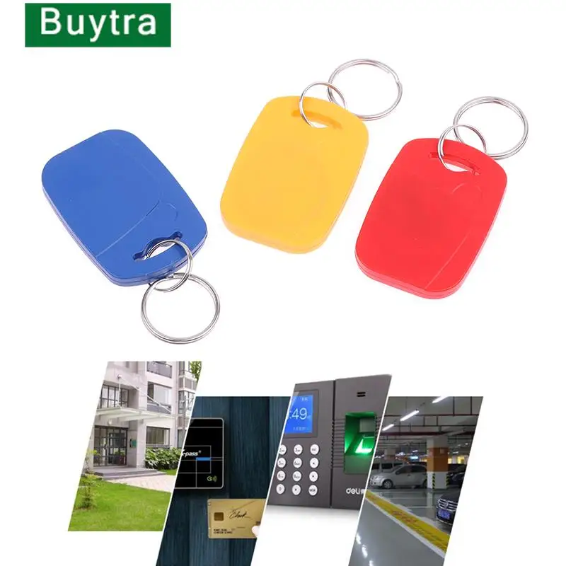 

IC + ID RFID Dual 125Khz And 13.56Mhz Keyfobs EM4100 S50 Chip Smart Card Token Key Fob Ring Access Control