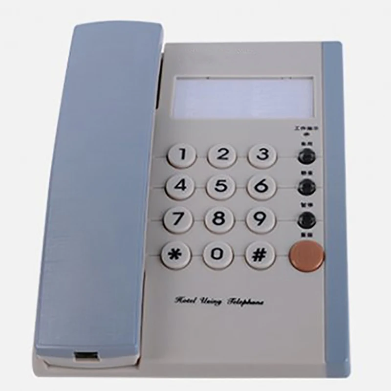 Home Office Corded Phone Telephone Desktop Wall Mountable Landline Phone with LCD Display, Redial, Call Indicator Light