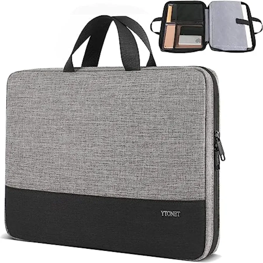 Laptop Case, 15.6 inch TSA Laptop Sleeve Computer Bag Water Resistant Computer Case Carrying Cover Compatible for Lenovo, HP, D