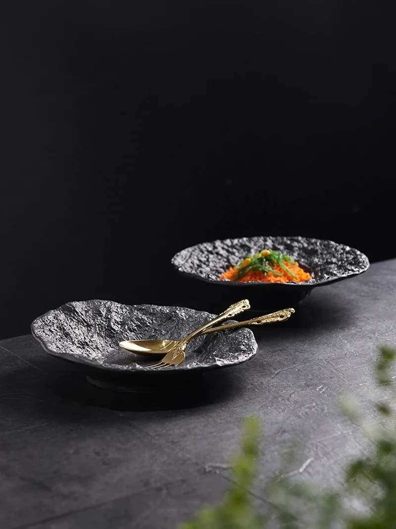 High-grade Western Food Plate Creative Ceramic Pasta Plate Salad Plate Artistic Conception Tableware Soup Plate Restaurant Plate view 5