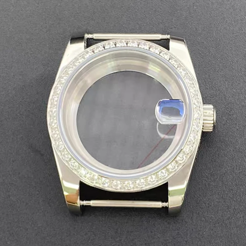 316L Stainless Steel 36mm/39mm Silver/Gold Classic Style Watch Diamond Case 28.5-29mm Dial Fit NH35/NH36/4R Movement