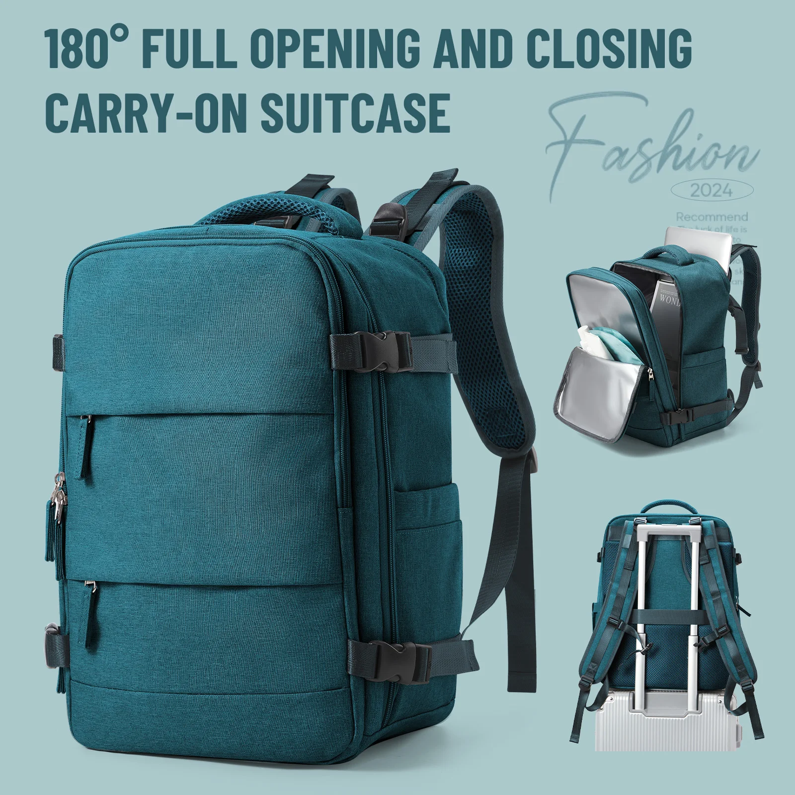 Large Travel Backpack for Women Men, Short Distance Airplane Ryanair Cabin Bag 40x20x25 Backpack  Luggage Backpack Laptop Bag