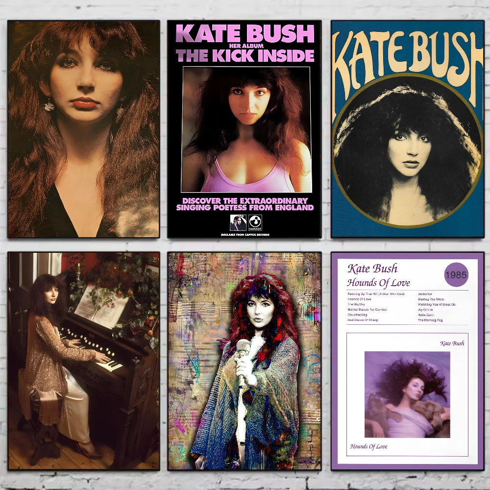 

B-Britain Singer Kate Bush Poster HD art sticky wall waterproof home living room bedroom bar aesthetic decoration
