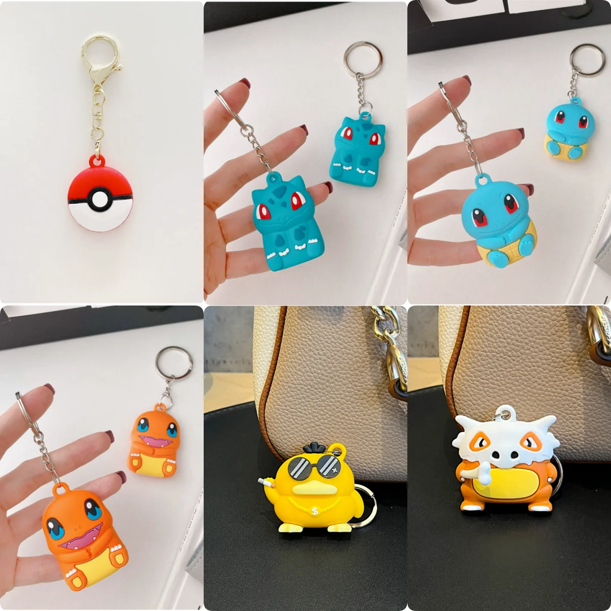 Pokemon Ball For Airtags Case Cover,3D Cartoon Anime Silicone Protective Cover Case For Apple Airtag For Kids Funda