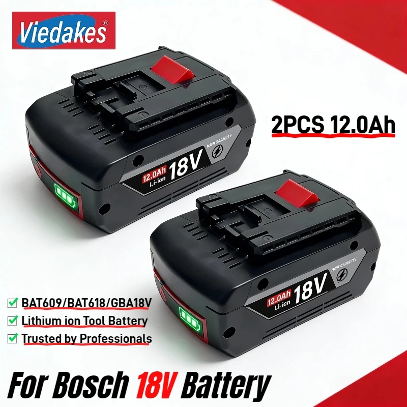 

For Bosch 18V Battery 12.0Ah , For Bosch Power Tools GSR 18V‑65, GBH 18V‑28 CF, GDR 18V‑215, GWS 18V‑11 S Replacement Batter