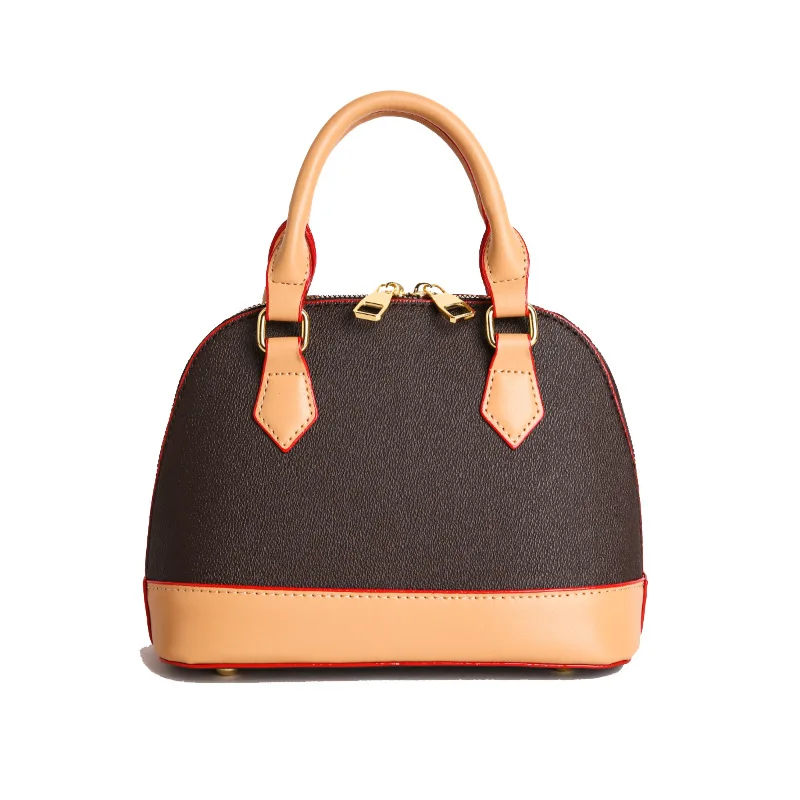 

Винтажная европейская сумка-ракушка, женская роскошная сумка через плечо с верхней ручкой, через плечо «день-ночь», повседневная сумка-слинг, кожаная сумка