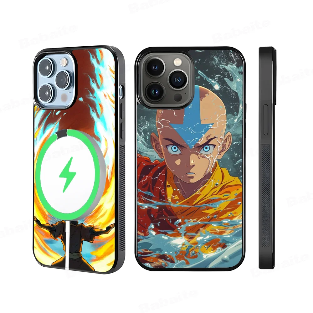 Avatar the Last Airbender  Phone Case Magesafe Magnetic Wireless Charge Case For iPhone 16 11 12 13 14 15 Pro Max Plus Mini