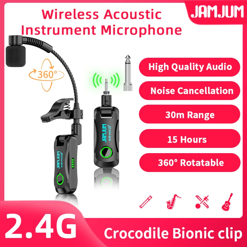 JAMJUM WS-MIC2 Wireless Saxoph - Tippet Line ulasan dan harga