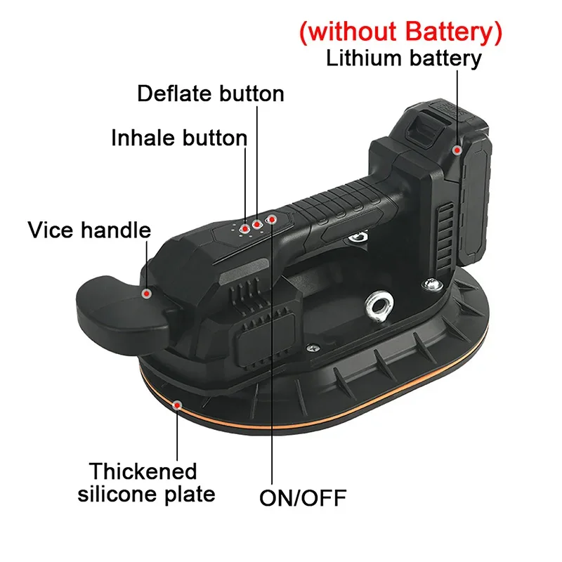 Hochwertiger elektrischer Saugnapf für Glas, Fliesen, Marmor, Eisenplatten Luftpumpen handhabung Hebe werkzeuge mit 150kg Saugnapf