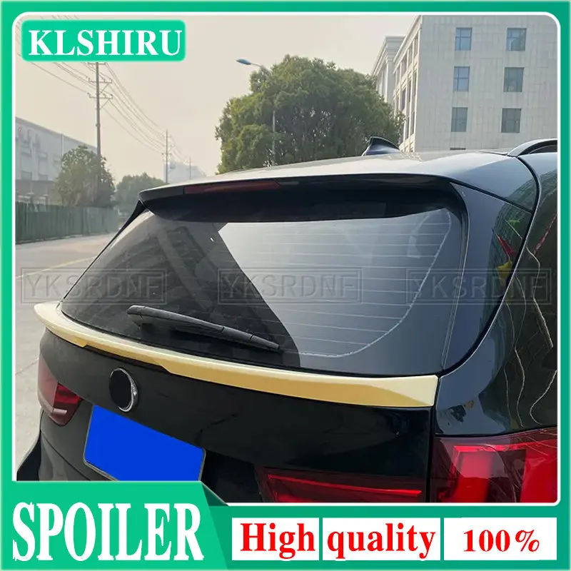 For BMW X5 F15 New High Quality ABS Glossy Black / Carbon Fiber Look Rear Middle Spoiler Top Wing 2014 2015 2016 2017 2018