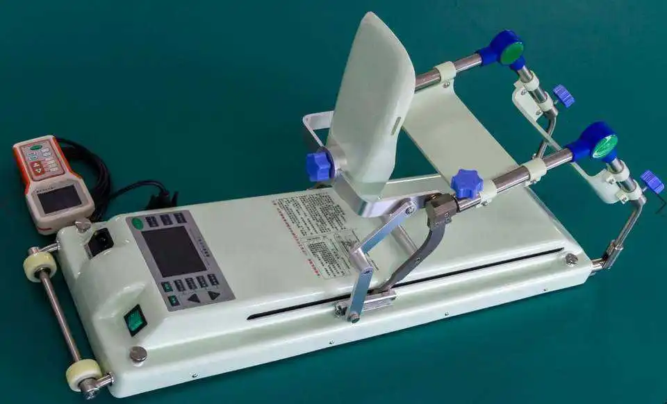 Physiotherapy CPM Machine foot rehabilitation training continues passive motion for knee and ankle lower limb joint training