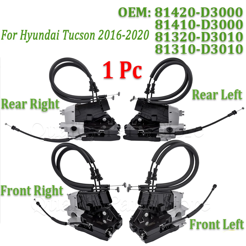 Car Door Lock Actuator Latch For Hyundai Tucson 2016-2020 Front Rear Left Right 81320-D3010 81410-D3000 81420-D3000 81310-D3010