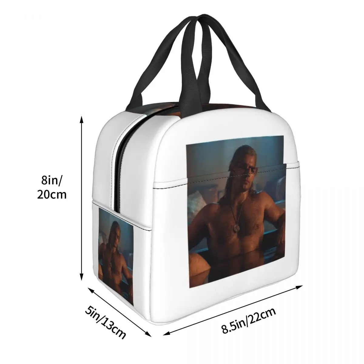 Henry Cavill Lunch Bags Insulated Bento Box Lunch Tote Resuable Picnic Bags Thermal Bag for Woman Kids School