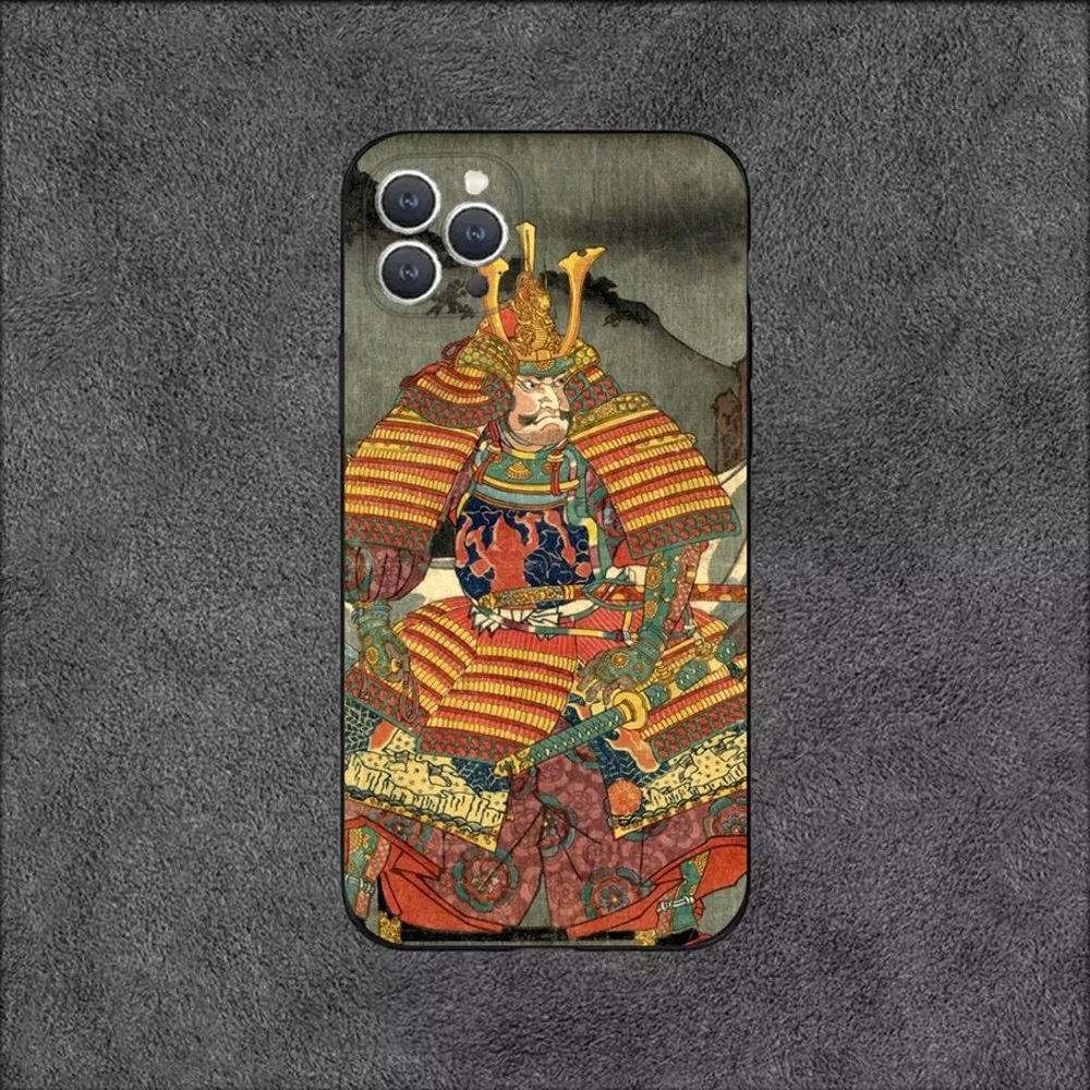 utagawa kuniyoshi  Phone Case For iPhone 16,15,14,13,12,11,Plus,Pro Max,XS,X,XR,SE,Mini,8,7 Soft Silicone Black Cover