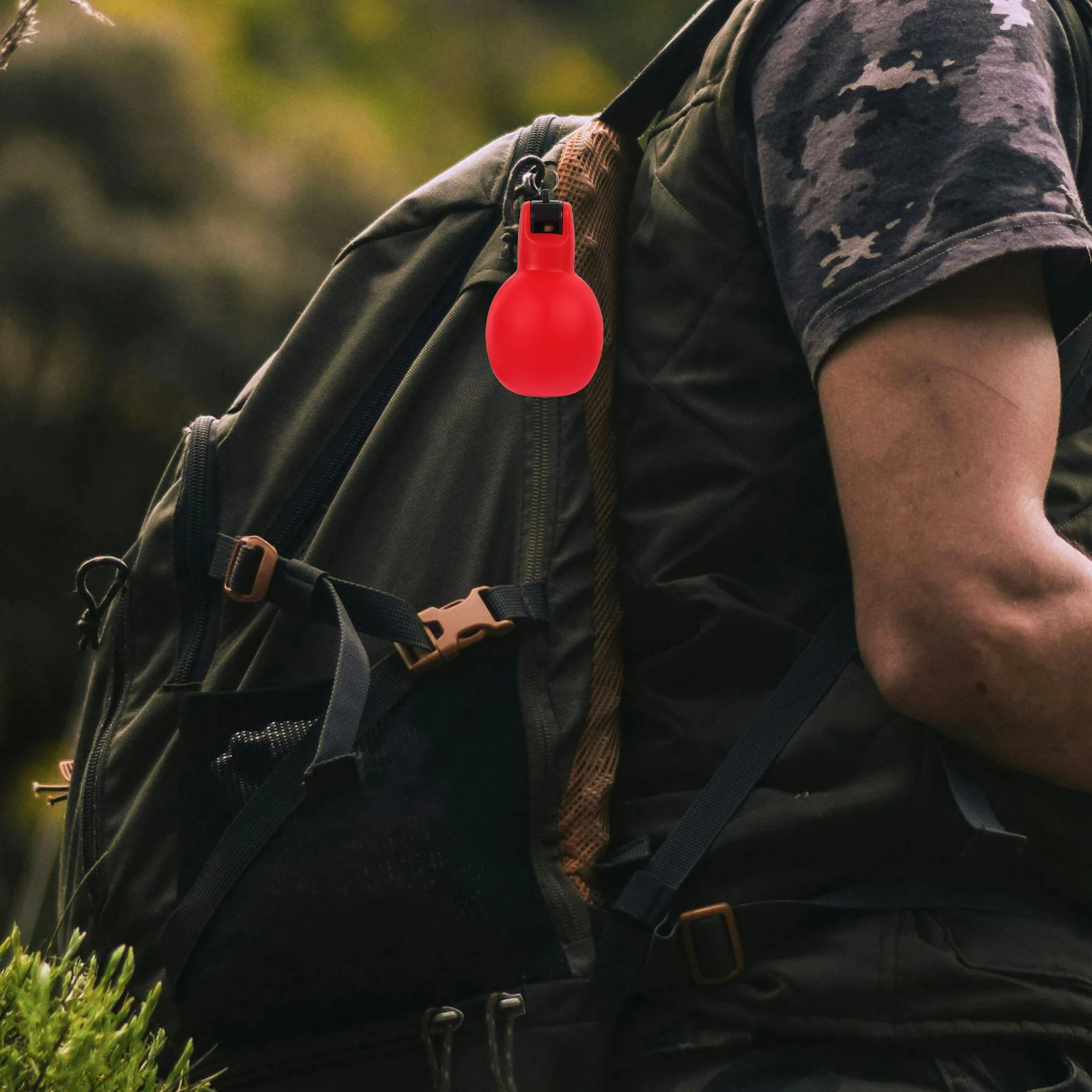 2 قطعة متعددة الوظائف اليد ضغط صافرة في الهواء الطلق بقاء المحمولة للتخييم التنزه الرياضة الحيوانات الأليفة التدريب المفاتيح