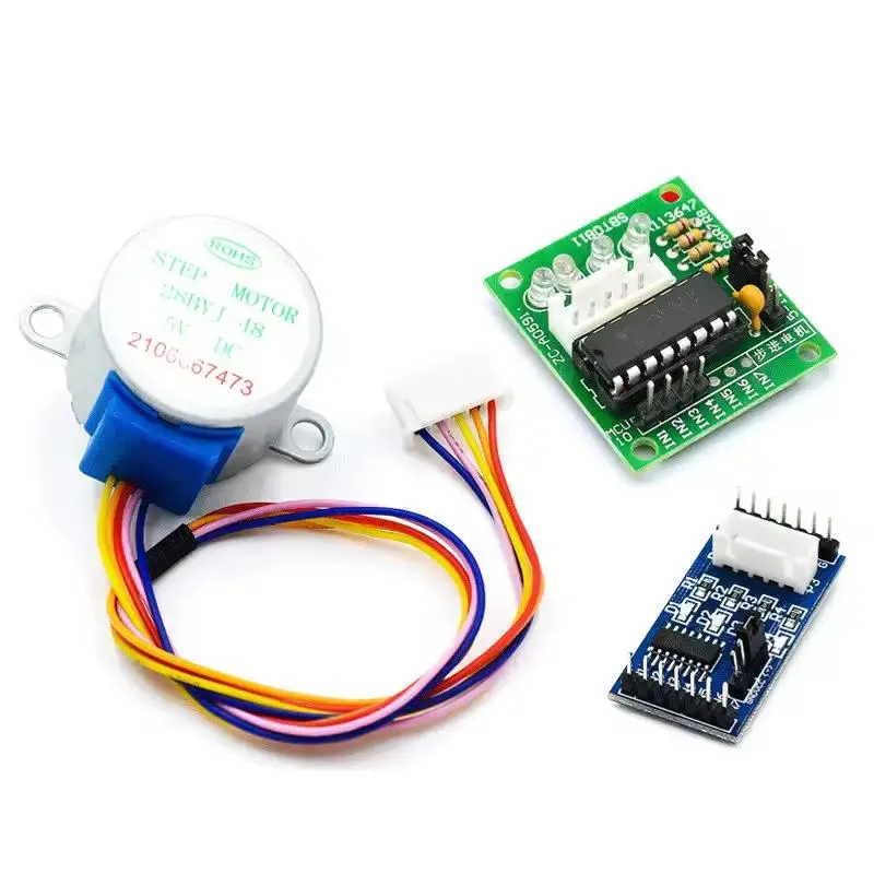 1 Set Lead 25cm Reduction Step Gear Stepper Motor 4 Phase 28BYJ48 For Arduino Diy Kit ULN2003 Driver Board DC 5V Stepper Motor