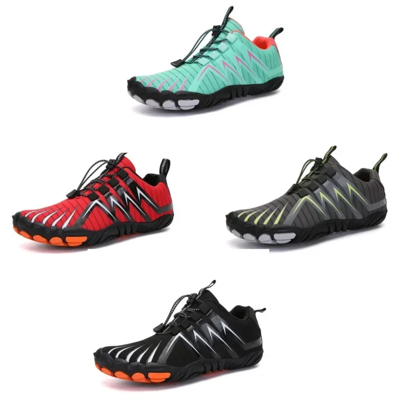 Nuevos zapatos de senderismo transpirables de cinco dedos para exteriores, zapatos de escalada, correr, Fitness, montañismo, botas gruesas para motocicleta