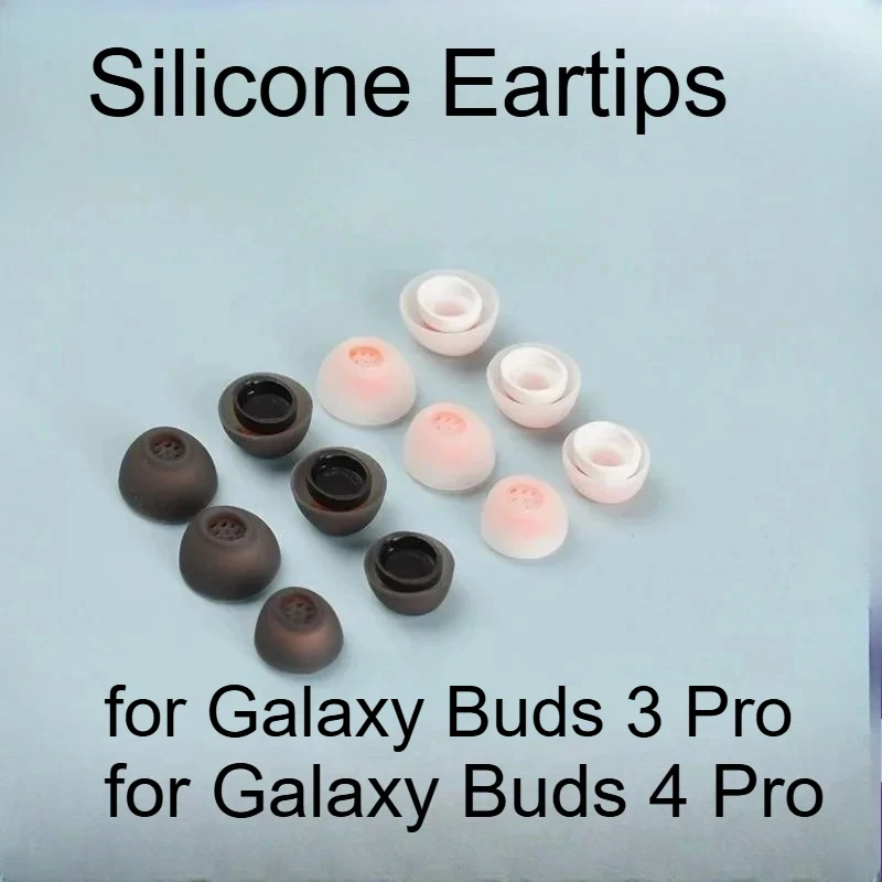 6 PCS Silicone Eartips for Samsung Galaxy Buds4 Pro Earplug Wireless Bluetooth Earphone Cover for Galaxy Buds 3 Pro Eartips