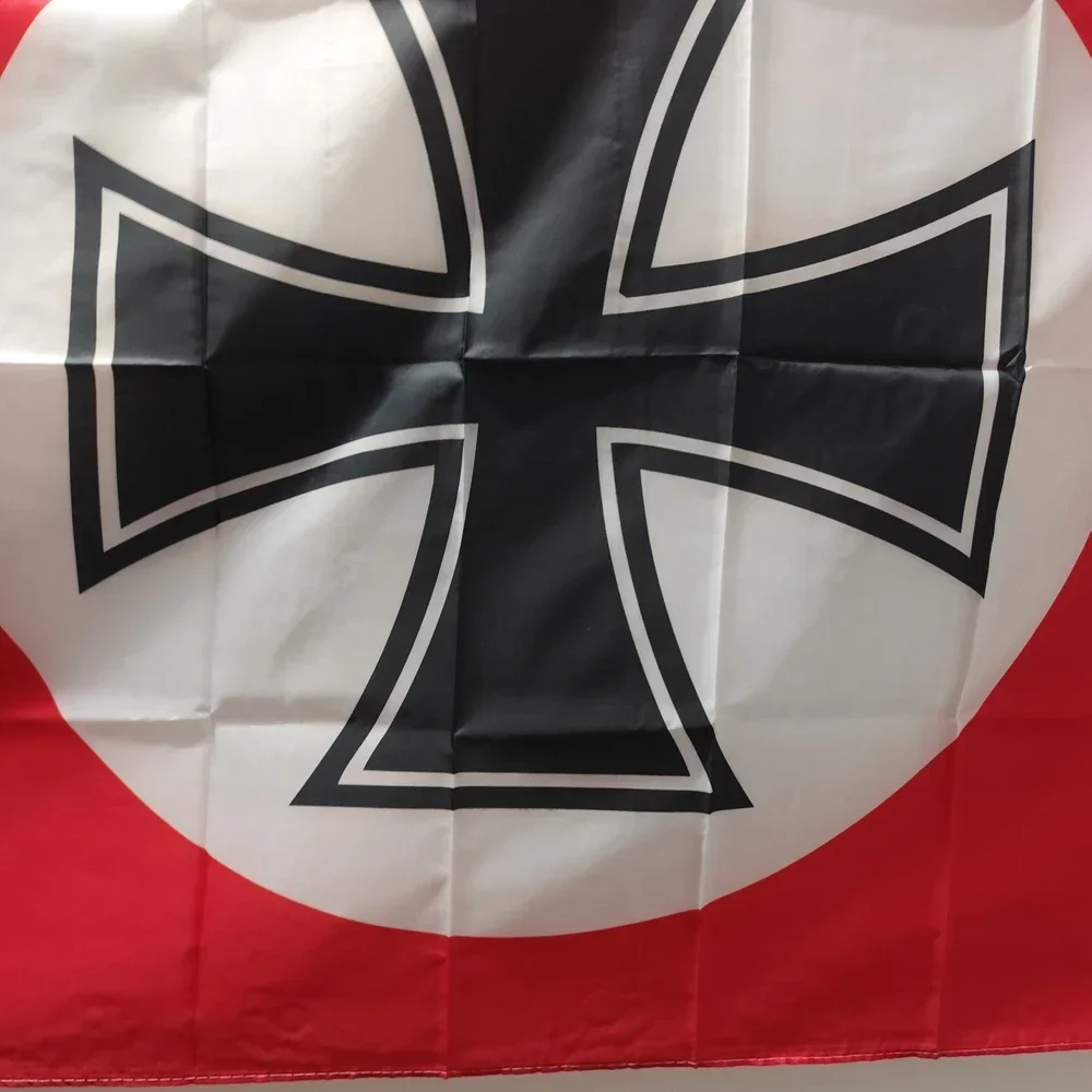 Iron Cross German Empire Flag - 90x150cm Historical Military Banner - Polyester Outdoor Indoor Decor German Imperial Display - Detail 1