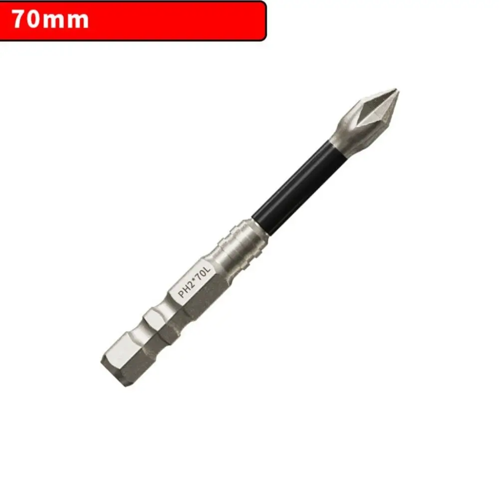 9Pcs Portable Anti-shock Screwdriver Bit Wear-resistant Non-slip Magnetic Batch Head Shock Resistance Durable Cross Drill Bit