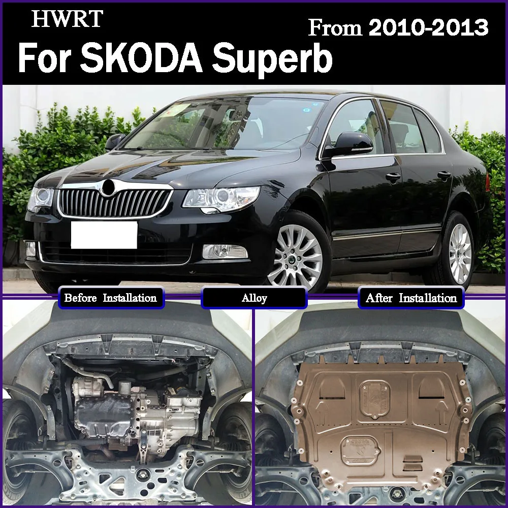

For SKODA Superb 2010-2013 1.4T 1.8T 2.0T Engine Chassis Guard Cover Protector Manganese Steel Accessories Auto Parts