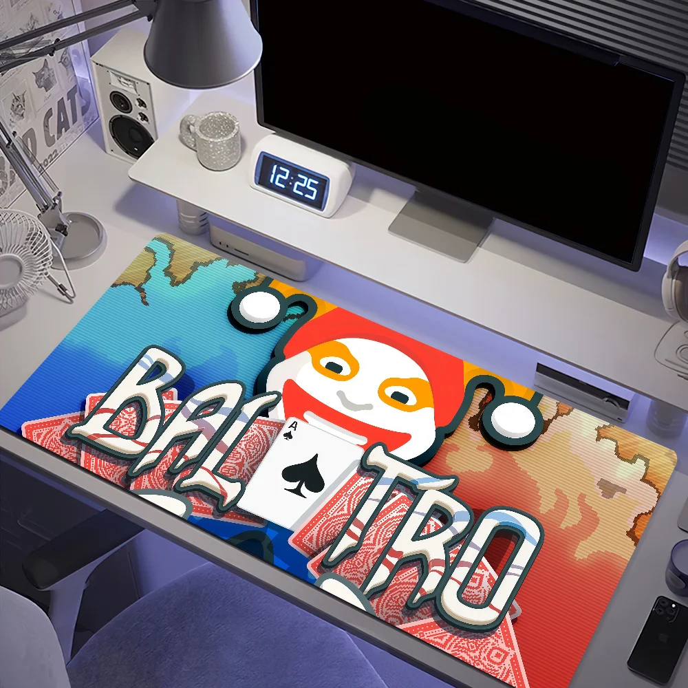 لوحة ماوس كارتونية B-Balatro Joker كبيرة حصيرة مكتبية لوحة مفاتيح مريحة للمكتب المطاطي لعبة الكمبيوتر غير قابلة للانزلاق ومضادة للفرش مخصصة للمنزل أفضل Pr