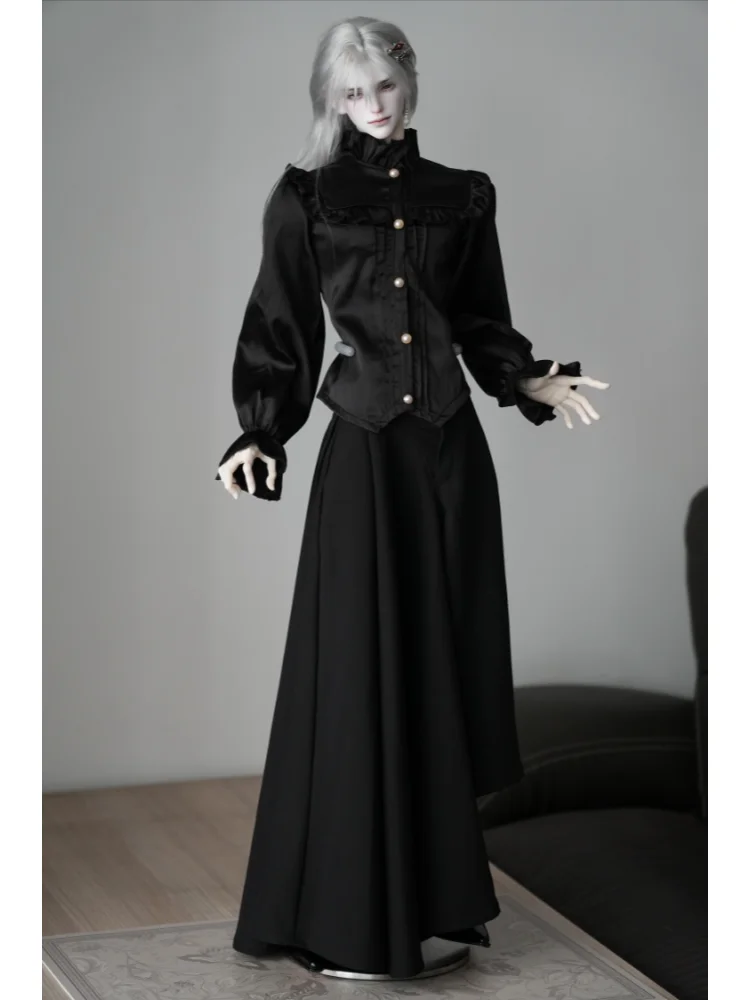 เสื้อผ้าตุ๊กตา BJD สำหรับตุ๊กตาขนาด 1/4 รุ่น ID75 เสื้อเชิ้ตผูกเชือก เสื้อผ้าตุ๊กตา อุปกรณ์เสริม (เฉพาะเสื้อ ไม่รวมตุ๊กตา)