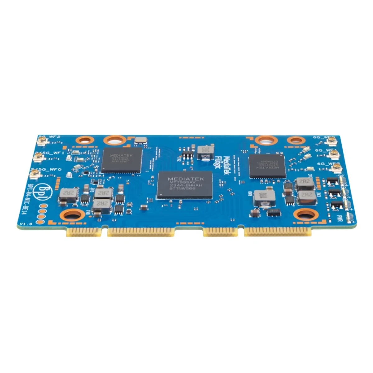 KK-B2-For Banana Pi BPI-R4-NIC-BE14 Wifi7 Module Accessories for BPI-R4 MediaTek MT7995AV Chipset 2 PCIe 3.0 Interface,2-Lane