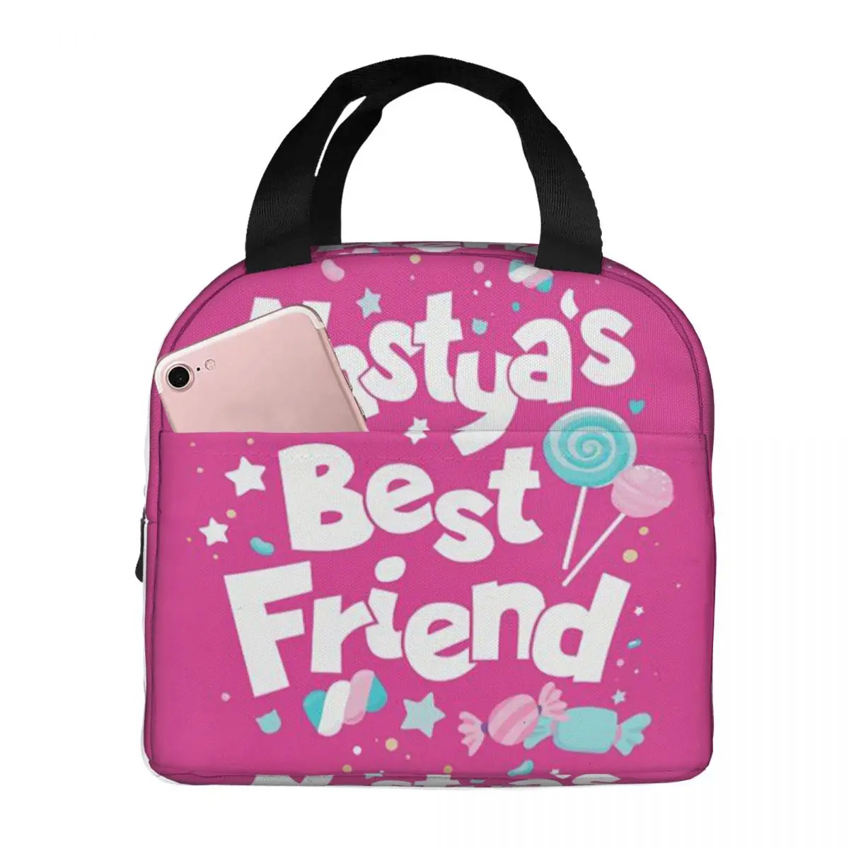 

Cute Like Nastya Kawaii Cartoon Insulated Lunch Bag for Women Office Cooler Thermal Food Box Tote Lunch Boxes Container