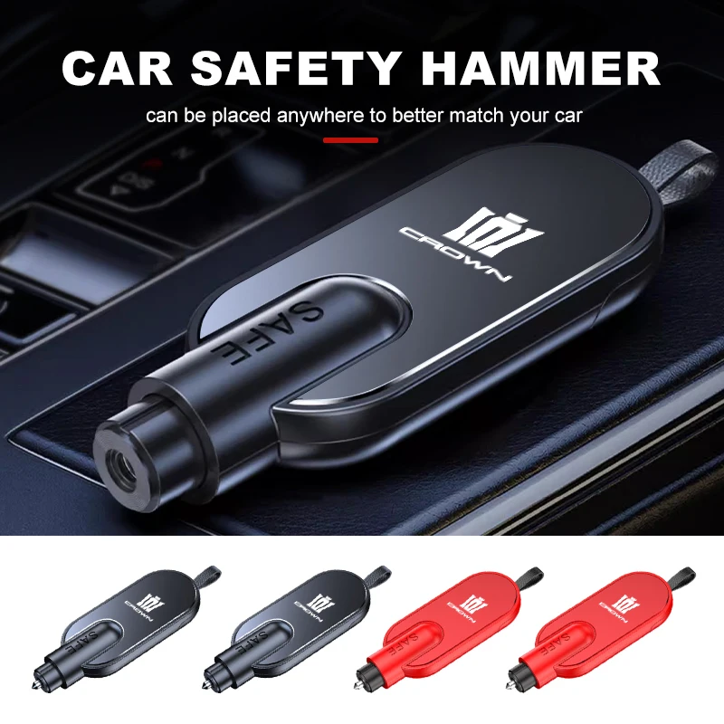Автомобильный аварийный молоток, резак для разбивания окон, инструмент для побега для Toyota Crown Yaris Corolla Prius Auris CHR Land Cruiser RAV4