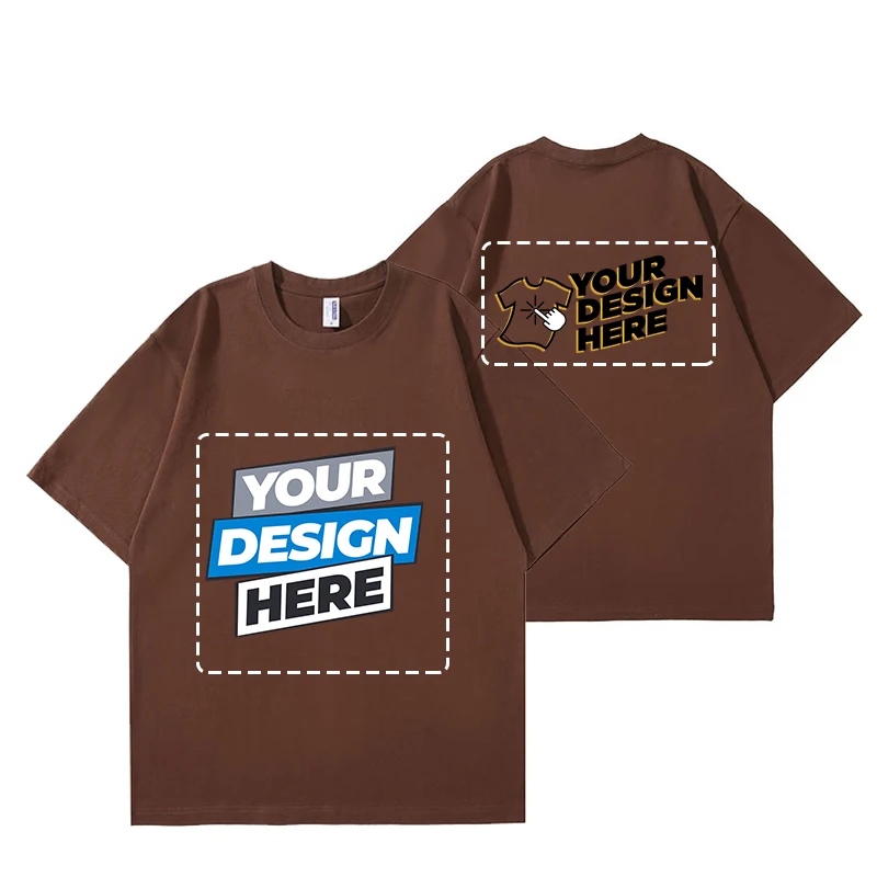 

Man 100% Cotton T-shirt short Sleeves solid color for Casual T-shirt DIY Your Team Name Front & Back customized LOGO HM-X7