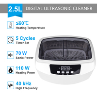 Skymen Household Ultrasonic Bath 2.5L Ultra Sonic Cleaner 2500ml Ultrasound Tank Time Temperature Setting For Nail Manicure Tool